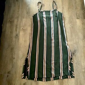 Wilfred grey with pink, blue stripes straight silhouette dress, sz. 4, Italy